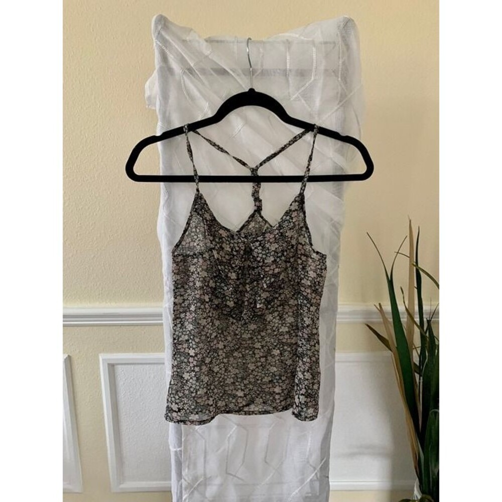 Y2K Juniors Sheer Floral Spaghetti Strap Camisole | Magazine Label Y2K Fashion